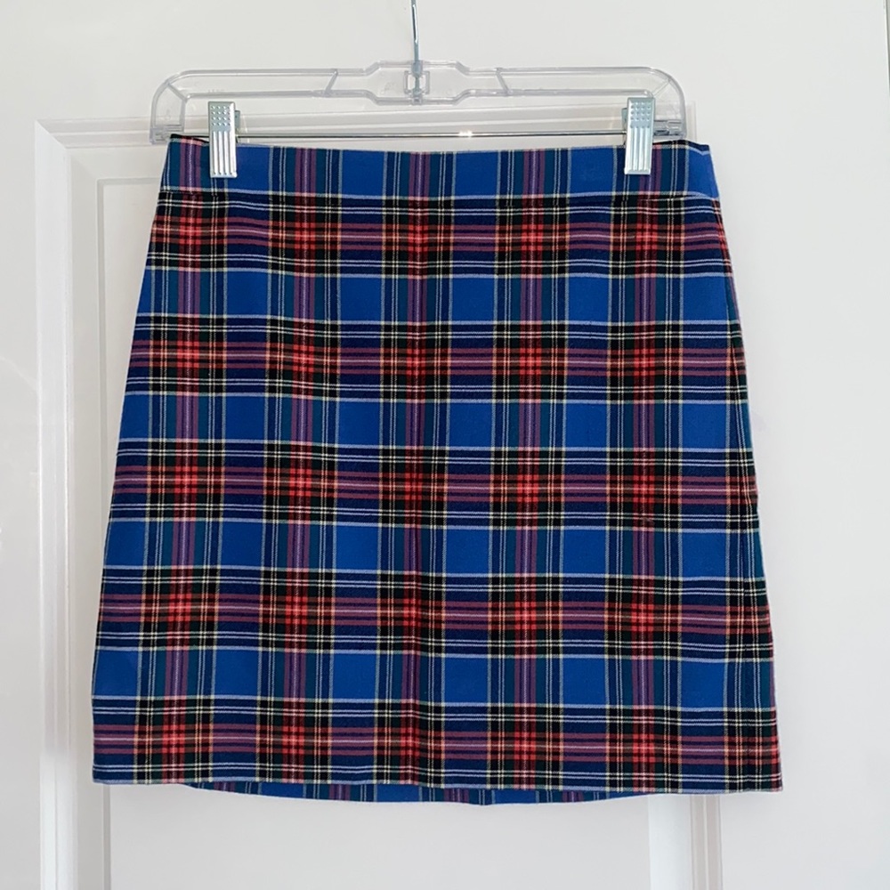 J. Crew Blue Plaid skirt